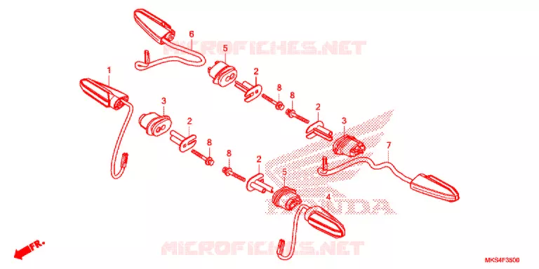 CLIGNOTANT Honda MOTO 1100 AFRICA-TWIN 2020  CRF1100AL