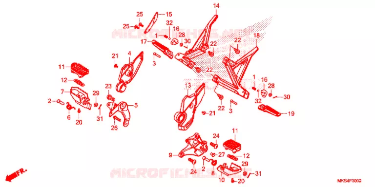 REPOSE PIED Honda MOTO 1100 AFRICA-TWIN 2020  CRF1100D4L