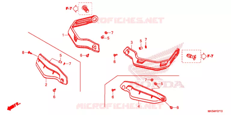 PROTEGES MAINS Honda MOTO 1100 AFRICA-TWIN 2020  CRF1100DL