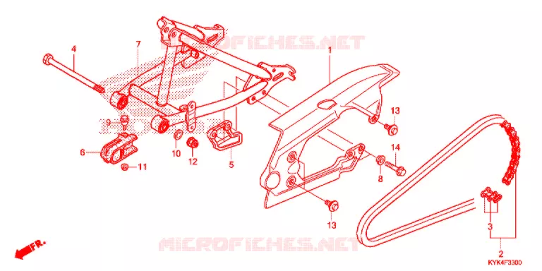 BRAS OSCILLANT Honda MOTO 110 CRF 2020  CRF110FL