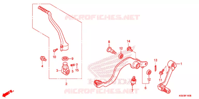 PEDALE - KICK Honda MOTO 150 CRF 2020  CRF150RBL