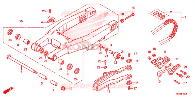 BRAS OSCILLANT Honda MOTO 150 CRF 2020  CRF150RL