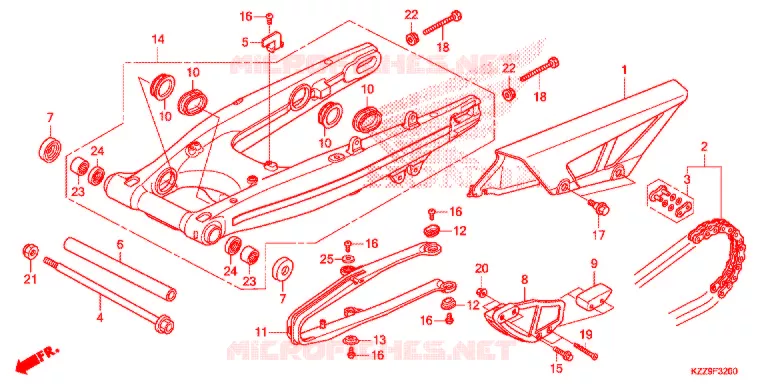 BRAS OSCILLANT Honda MOTO 250 CRF 2019  CRF250LK