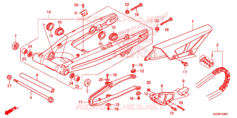 BRAS OSCILLANT Honda MOTO 250 CRF 2020  CRF250LL