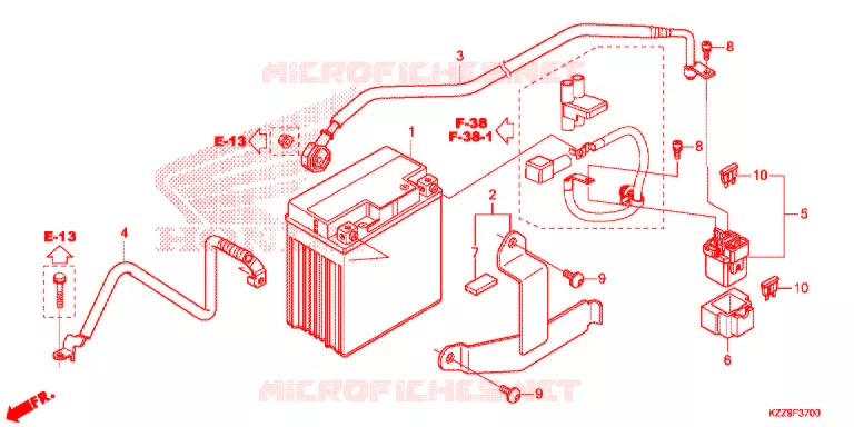 BATTERIE Honda MOTO 250 CRF 2019  CRF250RLK