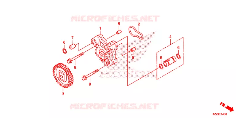 POMPE A HUILE Honda MOTO 250 CRF 2019  CRF250RLK