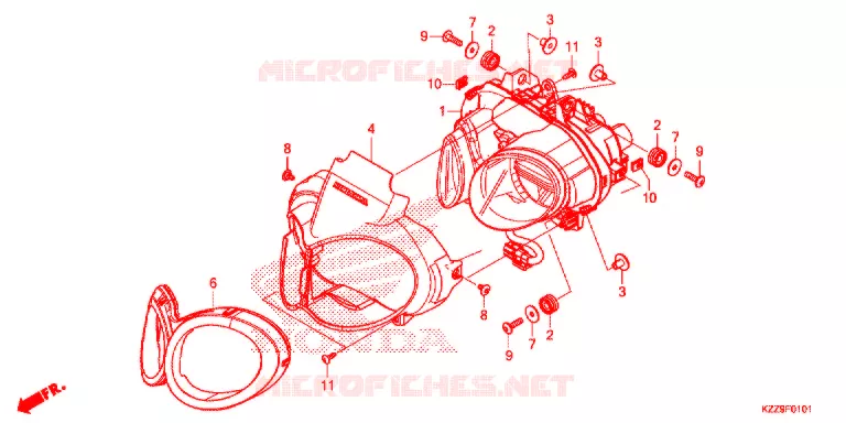 PHARE (CRF250RL/RLA) Honda MOTO 250 CRF 2020  CRF250RLL