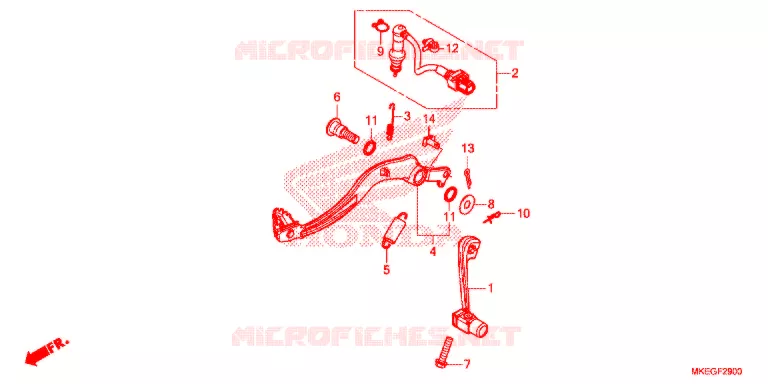 PEDALE Honda MOTO 450 CRF 2020  CRF450LL