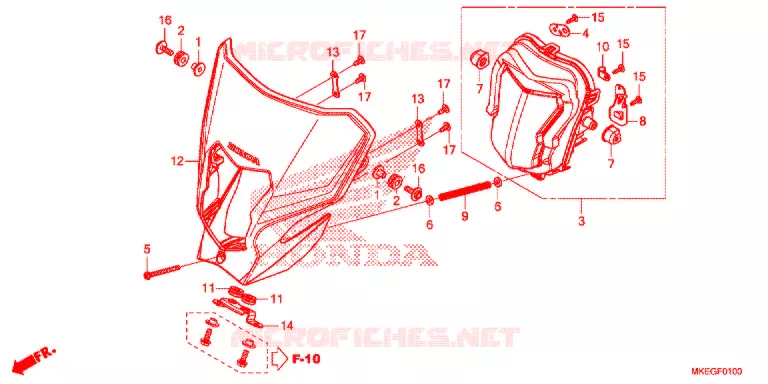 PHARE Honda MOTO 450 CRF 2020  CRF450LL
