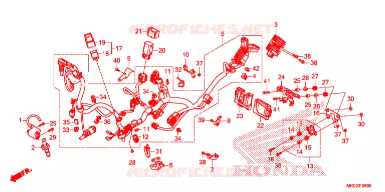 FAISCEAU DES FILS Honda MOTO 450 CRF 2021  CRF450XK