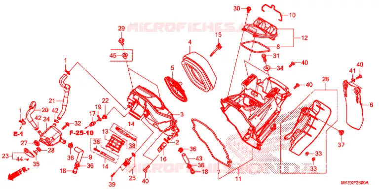 FILTRE A AIR Honda MOTO 450 CRF 2020  CRF450XK