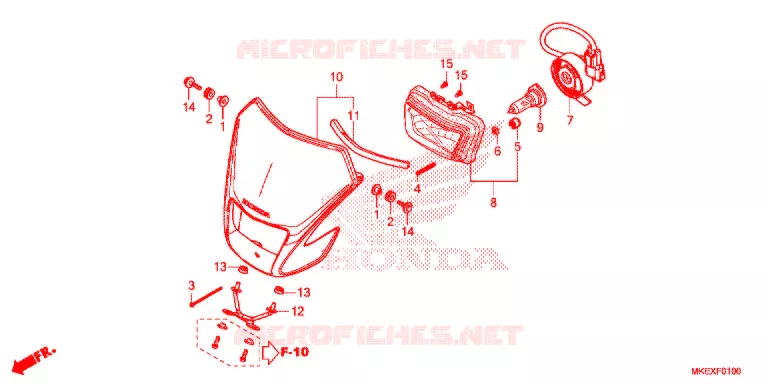 PHARE Honda MOTO 450 CRF 2023  CRF450XK