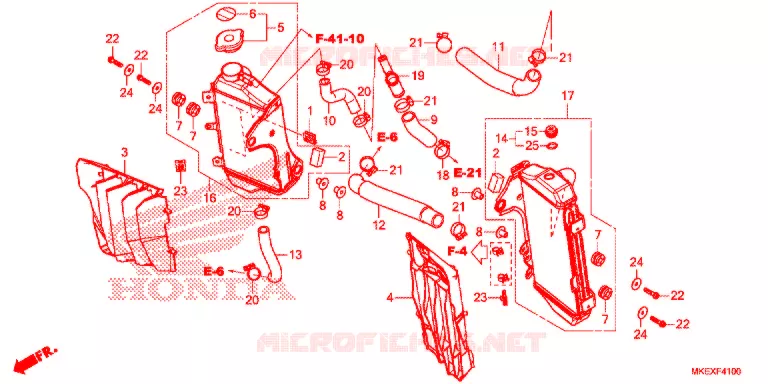 RADIATEUR Honda MOTO 450 CRF 2020  CRF450XK