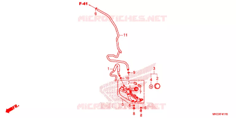 VASE D'EXPANSION Honda MOTO 450 CRF 2019  CRF450XK