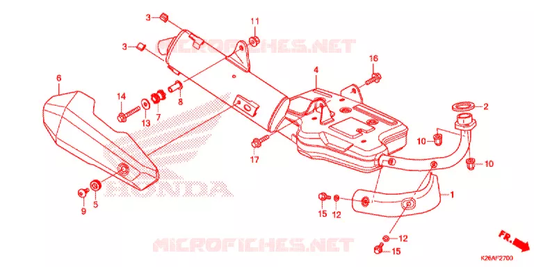 SILENCIEUX D'ECHAPPEMENT Honda MOTO 125 GROM 2021  MSX125L