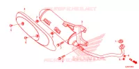 SILENCIEUX D'ECHAPPEMENT pour Honda 50 METROPOLITAN de 2019