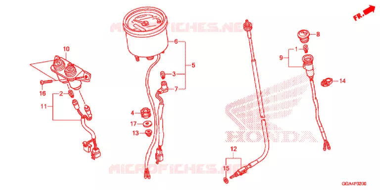 COMPTEUR Honda SCOOTER 50 RUCKUS 2019  NPS50K_A