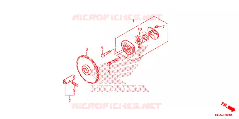 POMPE A HUILE Honda SCOOTER 50 RUCKUS 2019  NPS50K_A