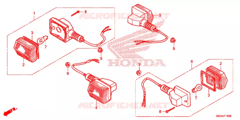 CLIGNOTANT Honda SCOOTER 50 RUCKUS 2021  NPS50L_A