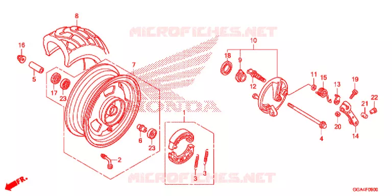 ROUE AVANT Honda SCOOTER 50 RUCKUS 2021  NPS50L_A