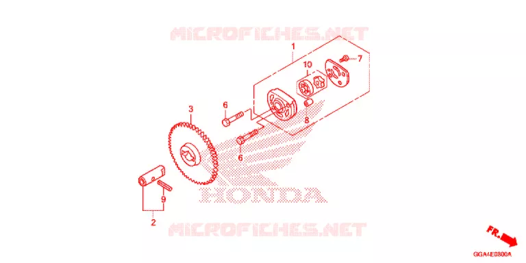 POMPE A HUILE Honda SCOOTER 50 RUCKUS 2020  NPS50L_A
