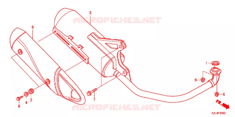 SILENCIEUX D'ECHAPPEMENT Honda SCOOTER 110 VISION 2019  NSC110WHG