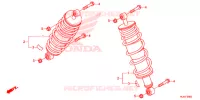 AMORTISSEUR ARRIERE (SXS1000M3P/M3D/M5P/M5D) pour Honda PIONEER 1000 M3 DELUXE de 2020