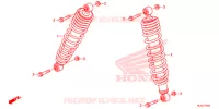 AMORTISSEUR AVANT (SXS1000M3P/M3D/M5P/M5D) pour Honda PIONEER 1000 M3 DELUXE de 2020