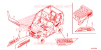 AUTOCOLLANTS pour Honda PIONEER 1000 M3 DELUXE de 2020