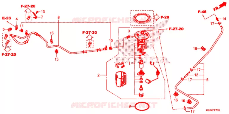 POMPE A ESSENCE Honda ATV 1000 TALON 2021  SXS1000S2RM