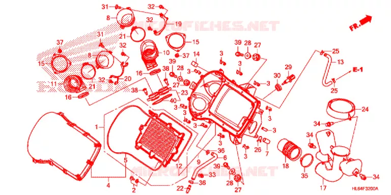 FILTRE A AIR Honda ATV 1000 TALON 2021  SXS1000S2XM