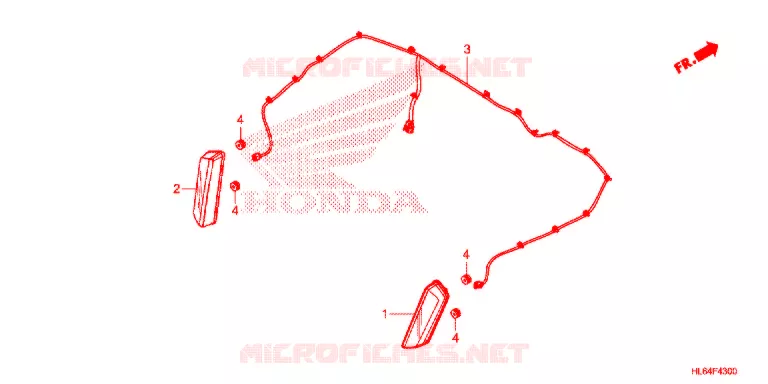 FEU ARRIERE Honda ATV 1000 TALON 2021  SXS1000S2XM