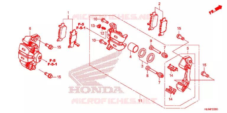 ETRIER DE FREIN ARRIERE Honda ATV 1000 TALON 2021  SXS1000S2XM