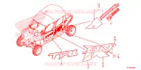 AUTOCOLLANTS pour Honda TALON 1000 X4 FOX LIVE de 2020