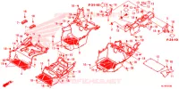 COUVERCLE DE BAS DE SIEGE/CONSOLE ARRIERE pour Honda TALON 1000 X4 FOX LIVE de 2020