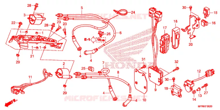 BOBINE D'ALLUMAGE - BOITIER CDI Honda MOTO 1300 VT 2021  VT1300CXAL