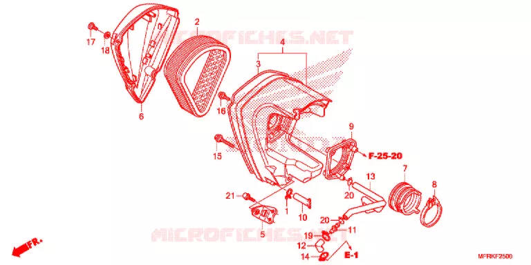FILTRE A AIR Honda MOTO 1300 VT 2021  VT1300CXL
