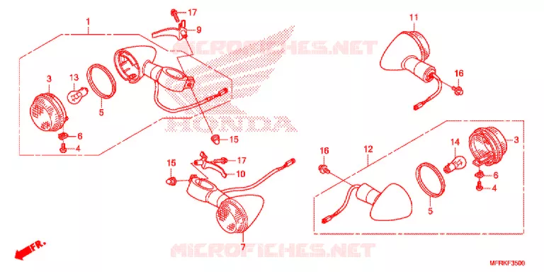 CLIGNOTANT Honda MOTO 1300 VT 2021  VT1300CXL