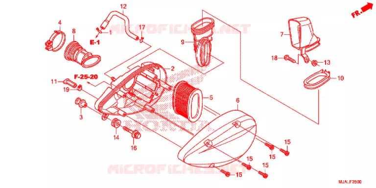 FILTRE A AIR Honda MOTO 750 SHADOW 2021  VT750CL
