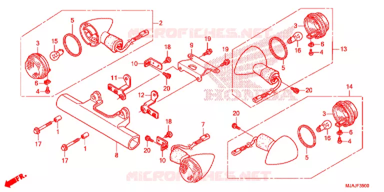 CLIGNOTANT Honda MOTO 750 SHADOW 2019  VT750CSK