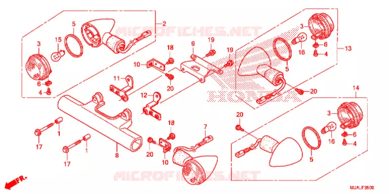 CLIGNOTANT Honda MOTO 750 SHADOW 2020  VT750CSL