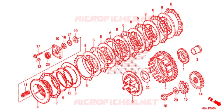 EMBRAYAGE Honda MOTO 750 SHADOW 2020  VT750CSL
