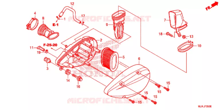 FILTRE A AIR Honda MOTO 750 SHADOW 2020  VT750CSL
