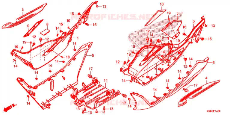 MARCHE PIEDS Honda SCOOTER 125 PCX 2022  WW125L