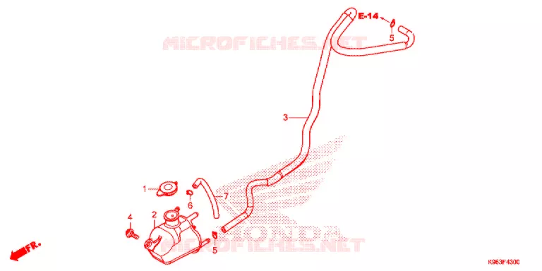 VASE D'EXPANSION Honda SCOOTER 125 PCX 2022  WW125L