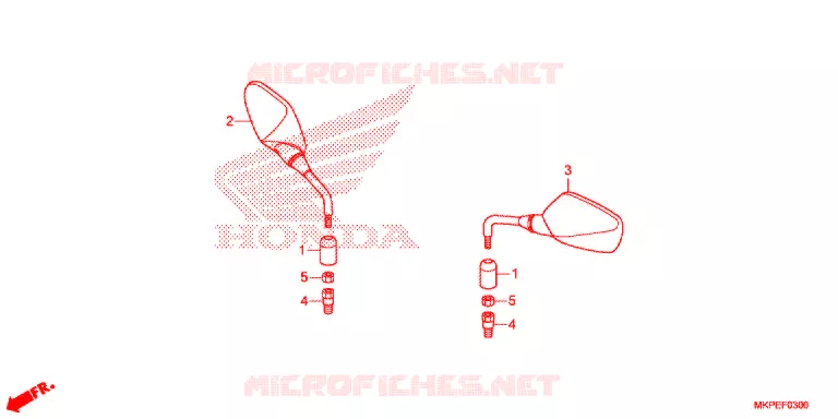 RETROVISEUR Honda MOTO 500 CB 2020  CB500FAL
