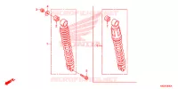 AMORTISSEUR ARRIERE pour Honda CLICK 125 I Idling Stop Spoked Wheels de 2015