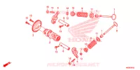 ARBRE A CAMES   SOUPAPE pour Honda CLICK 125 I Idling Stop Spoked Wheels de 2015