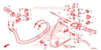 LEVIER DE GUIDON   CABLE   COMMODO (ACB125BTF,G,H/CBTF,G,H) pour Honda CLICK 125 I Idling Stop Spoked Wheels de 2015