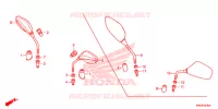 RETROVISEUR pour Honda CLICK 125 I Idling Stop Spoked Wheels de 2015